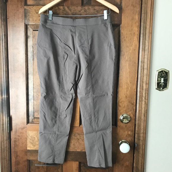 FINAL DAY - FINAL PRICE - Style & Co. Brown Pull-On Cropped Pants Medium/Short - Picture 6 of 9